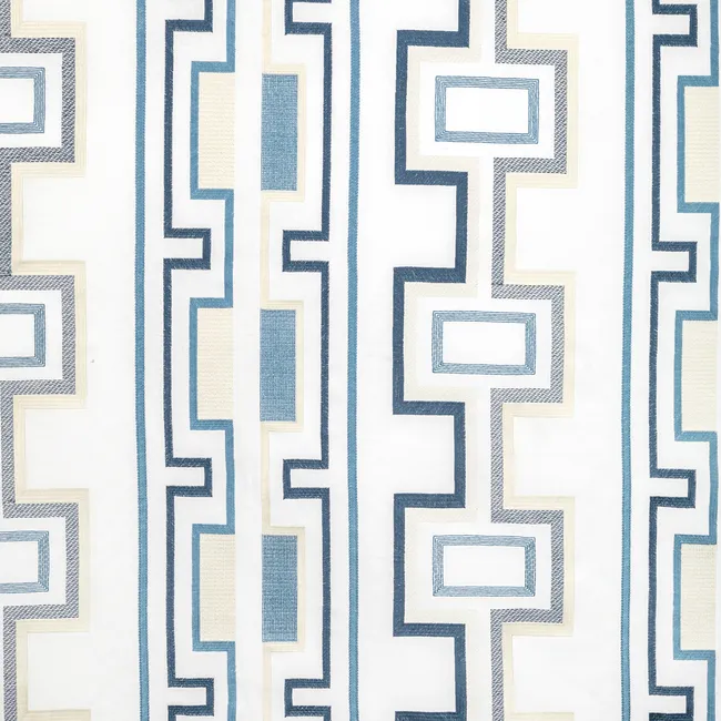 Tritone Embroidery- Navy